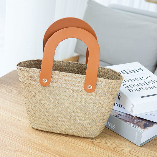 Saint-Tropez Mini Straw Basket Bag