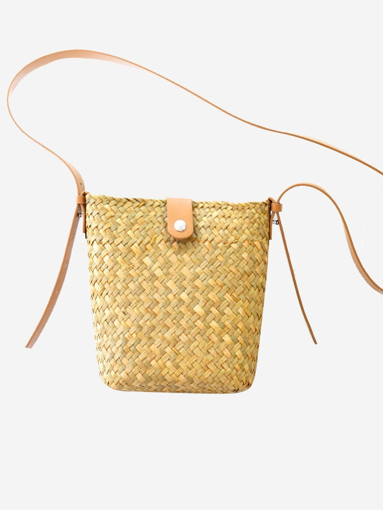 Artisan Handmade Straw Crossbody - Mini Phone Shoulder Bag