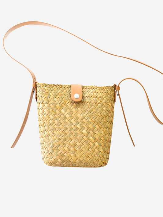 Artisan Handmade Straw Crossbody - Mini Phone Shoulder Bag