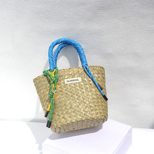 Capri Mini Straw Hand-Carry Bag
