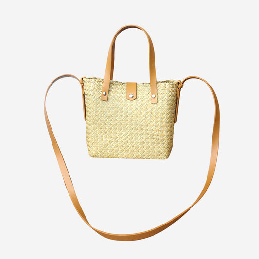 Riviera Convertible Straw Crossbody Bag
