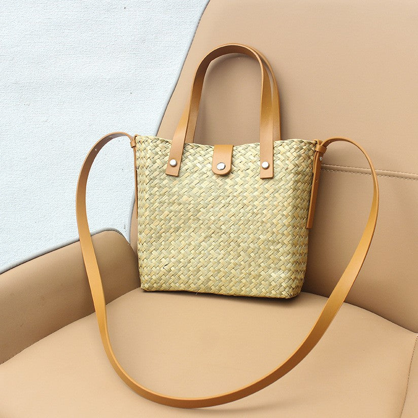 Riviera Convertible Straw Crossbody Bag