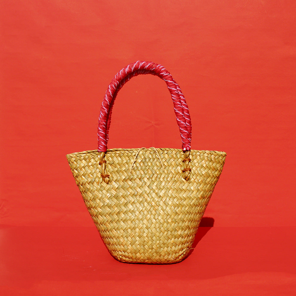 Positano Mini Straw Basket Bag