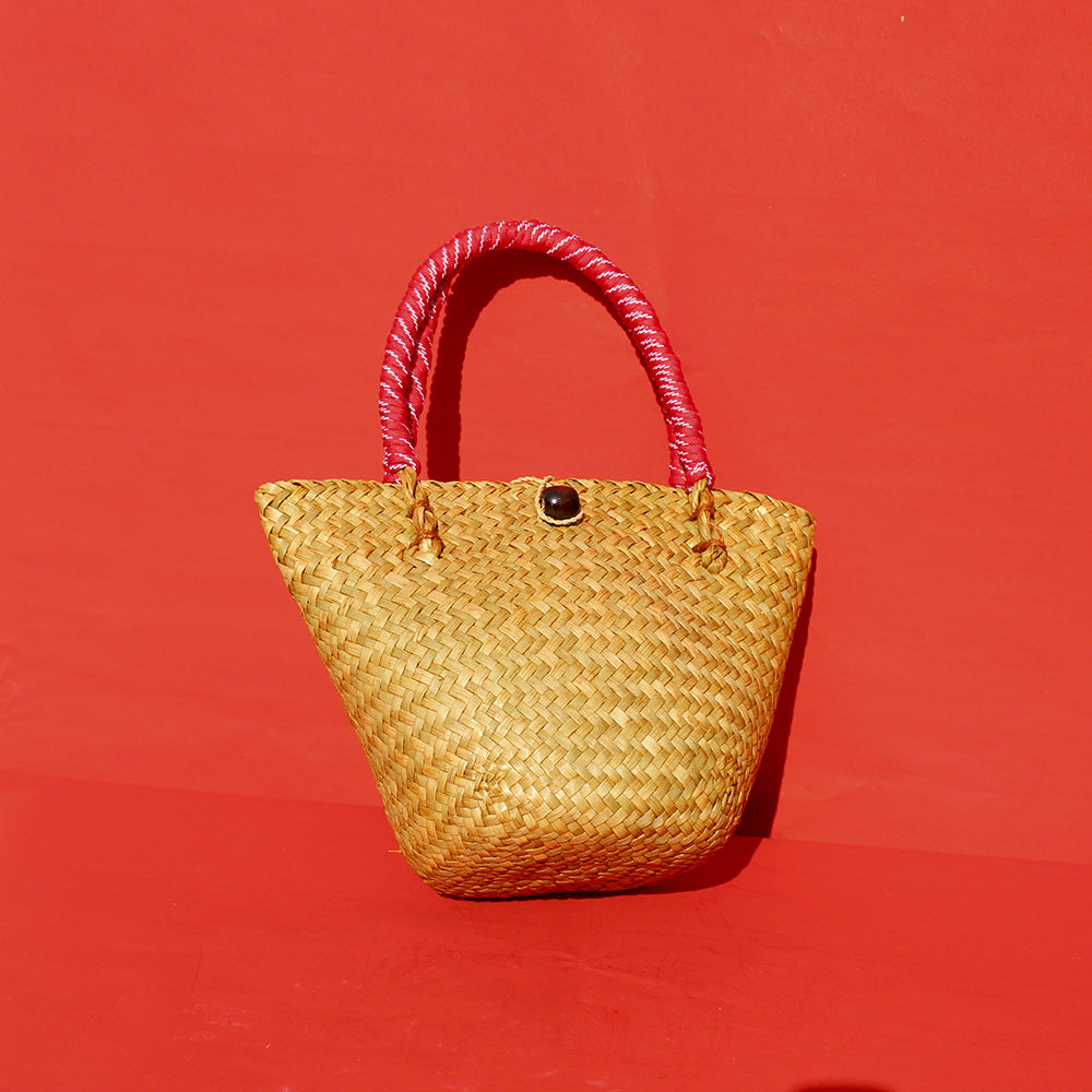 Positano Mini Straw Basket Bag