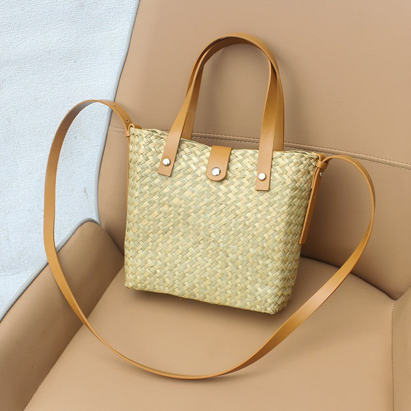 Riviera Convertible Straw Crossbody Bag