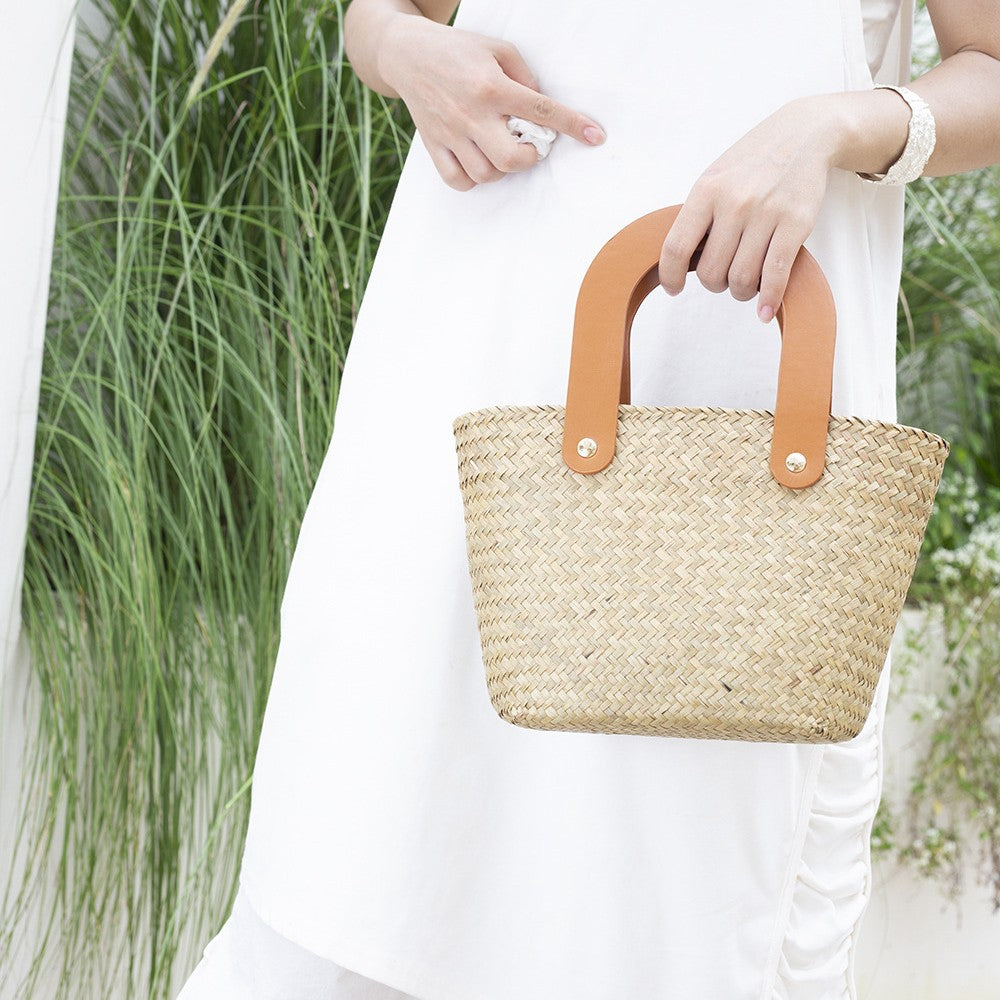 Saint-Tropez Mini Straw Basket Bag