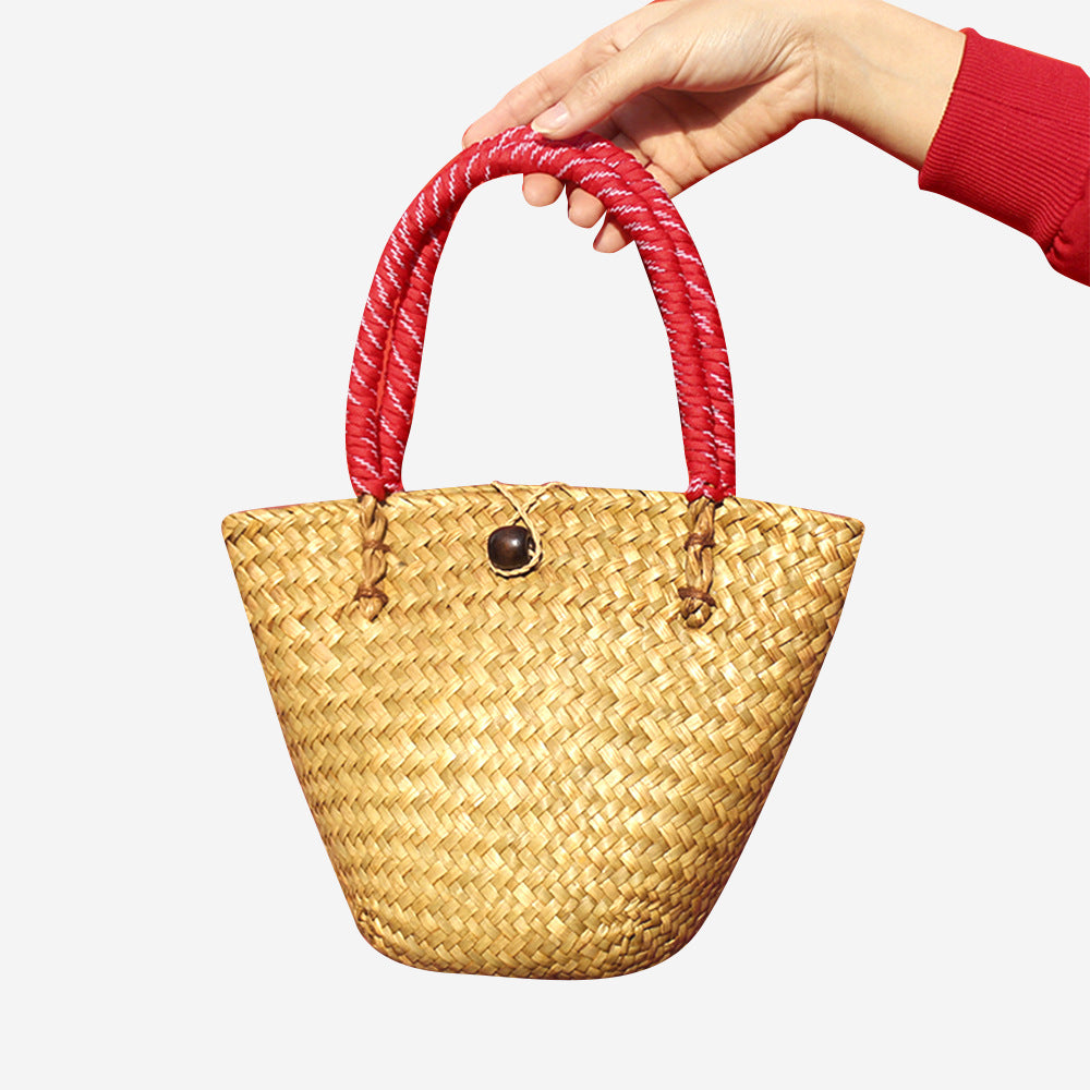 Positano Mini Straw Basket Bag