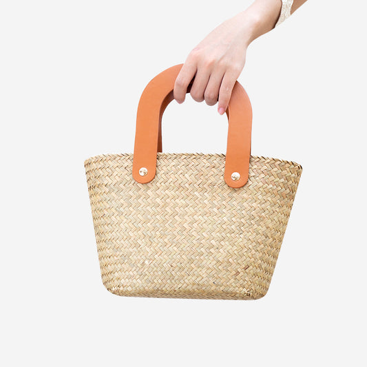 Saint-Tropez Mini Straw Basket Bag